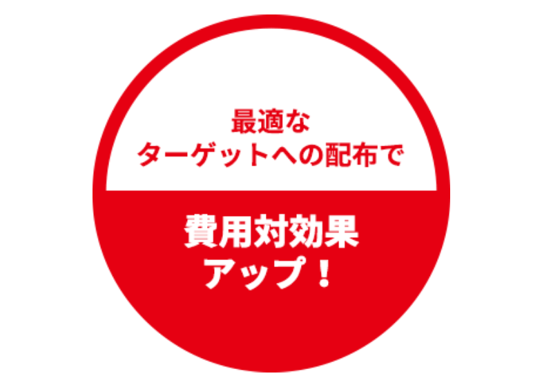 適切な顧客への配布で費用対効果アップ